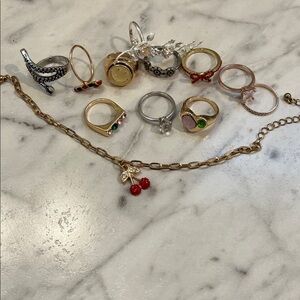 Bracelet and ring assortment